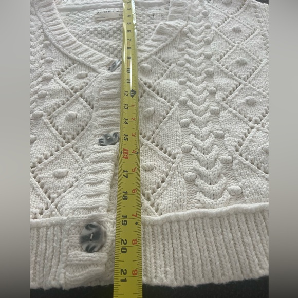We The Free White Cable Knit Sweater - Picture 4 of 4